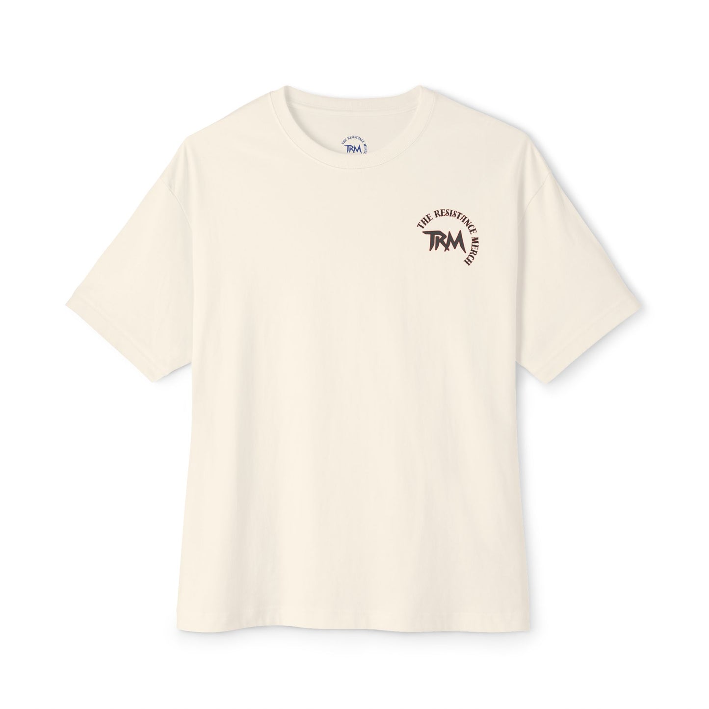Unisex Oversized Boxy Tee Streetwear The Resistance Full Patch