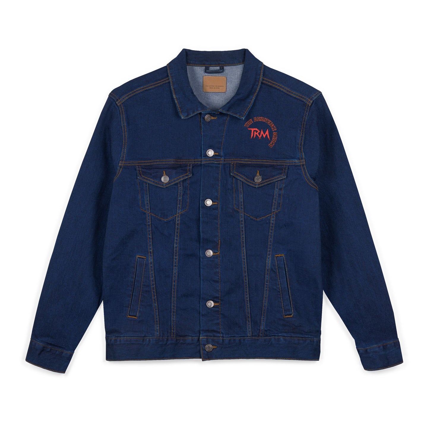 Embroidery Denim Jacket, The Resistance Merch, Gladiator of the Republic