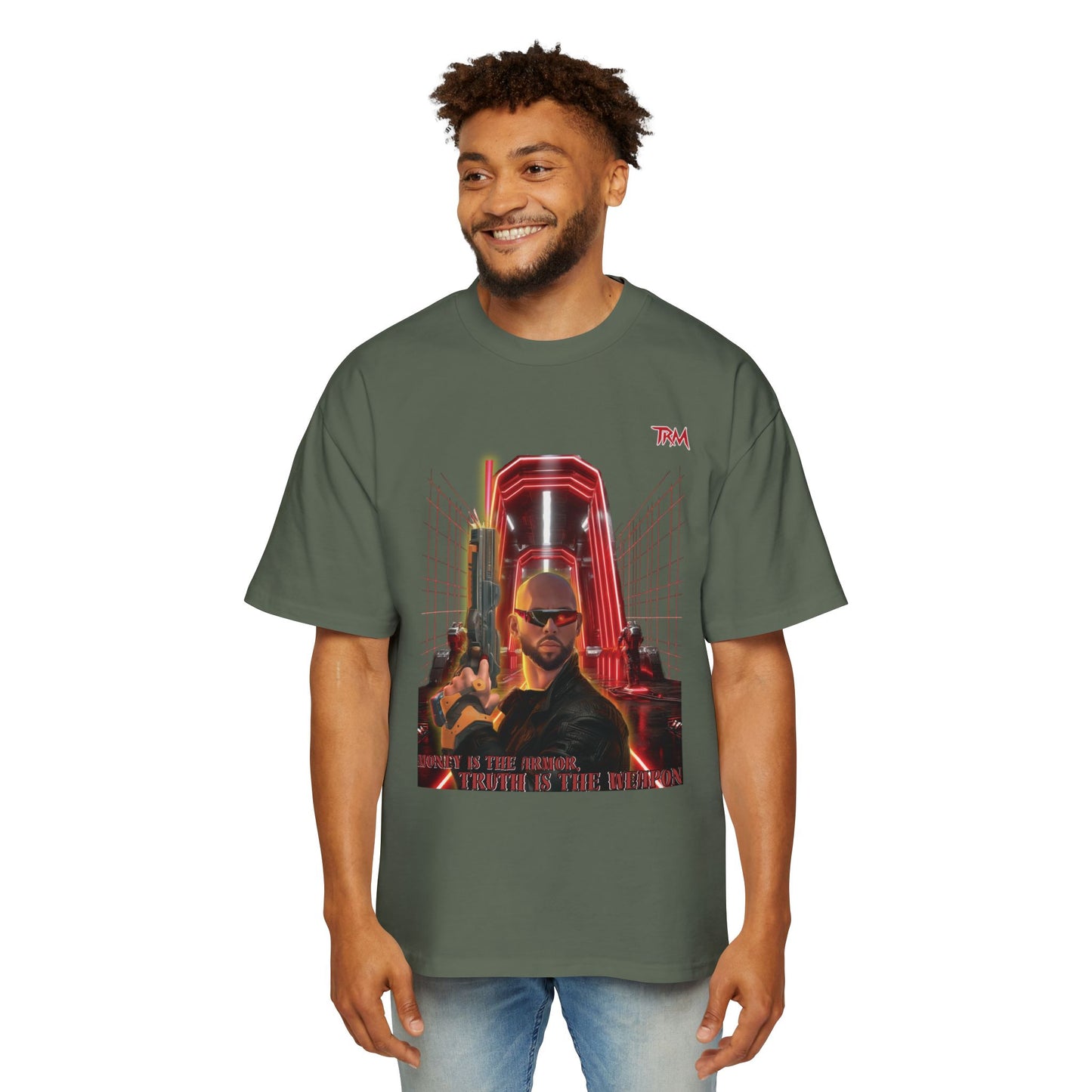 T-Shirt - Andrew Tate- Money is the armor, Truth is the weapon