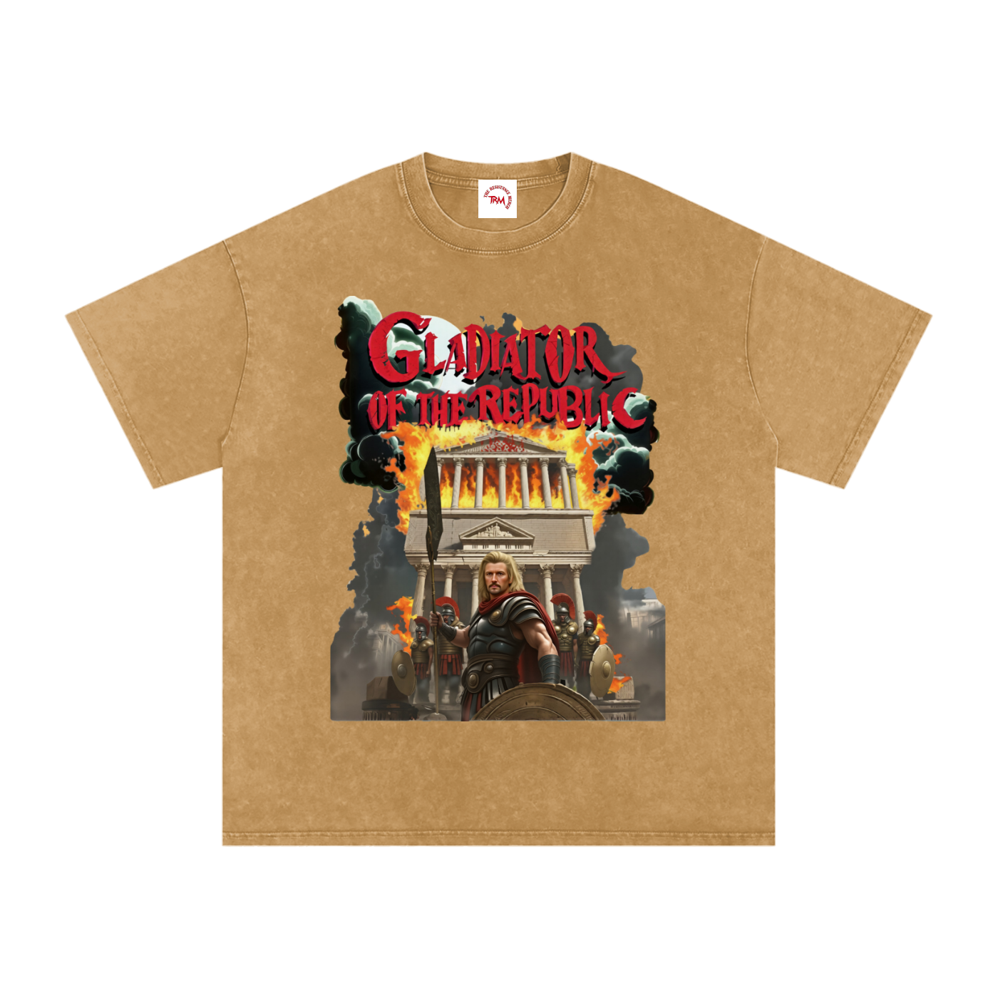 Gladiator of the Republic - Washed Oversized Cotton T-Shirt