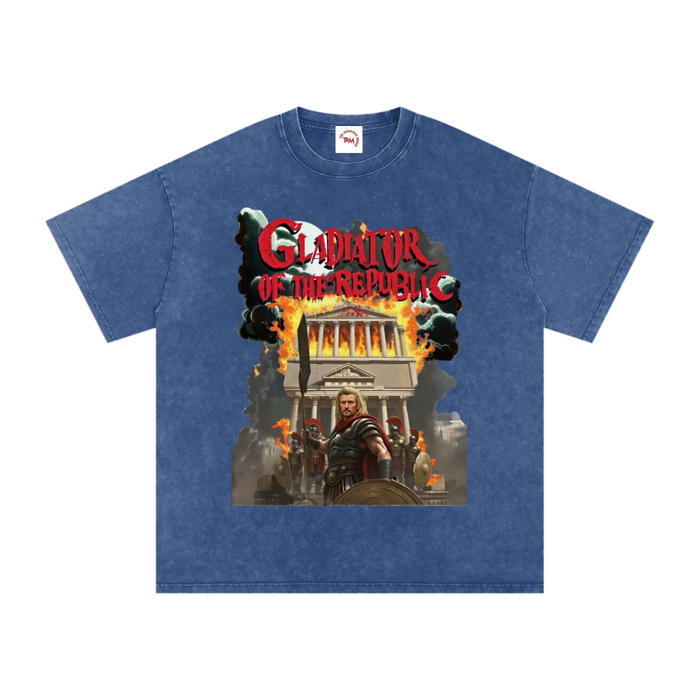Gladiator of the Republic - Washed Oversized Cotton T-Shirt