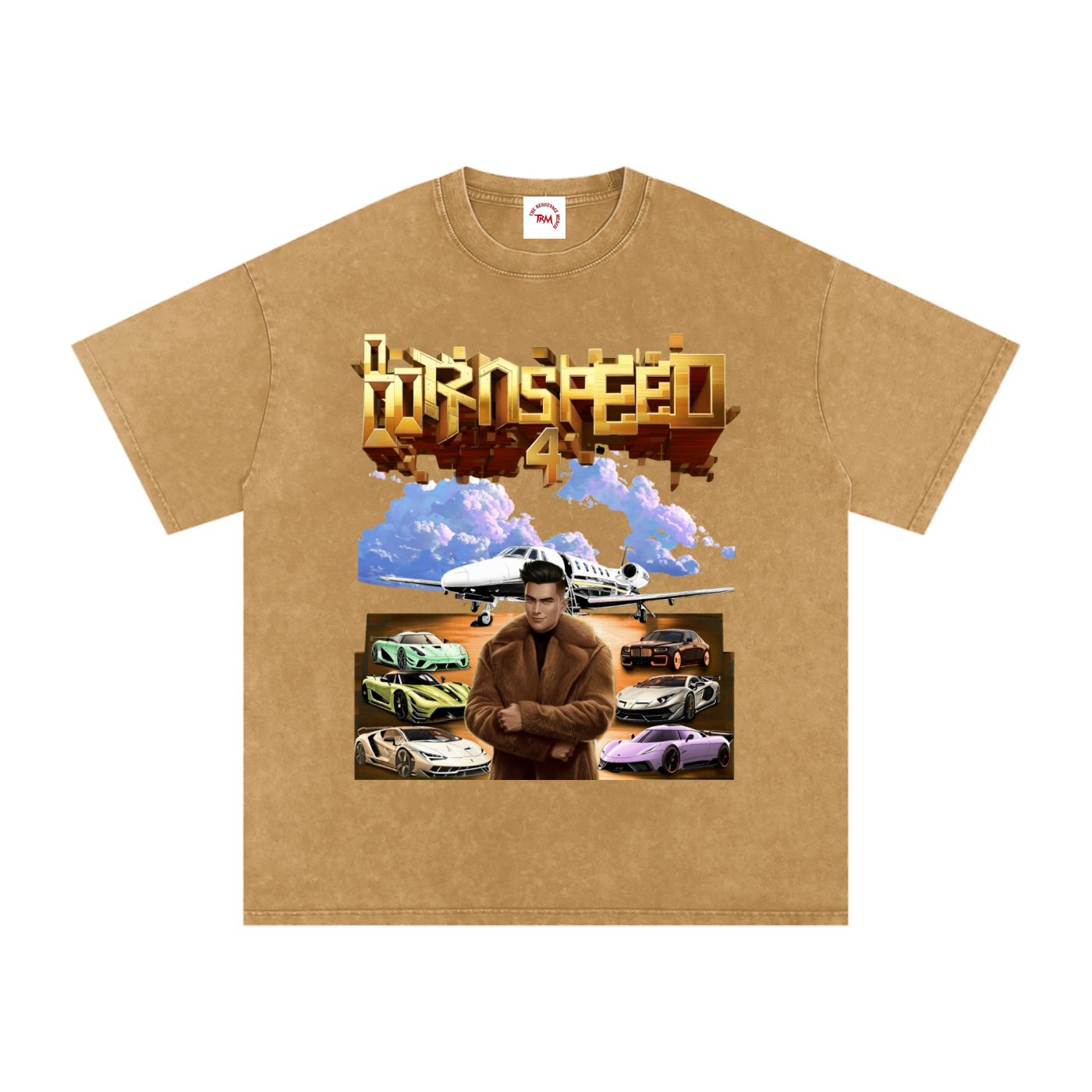 BORN 4 SPEED - Oversized Cotton T-Shirt