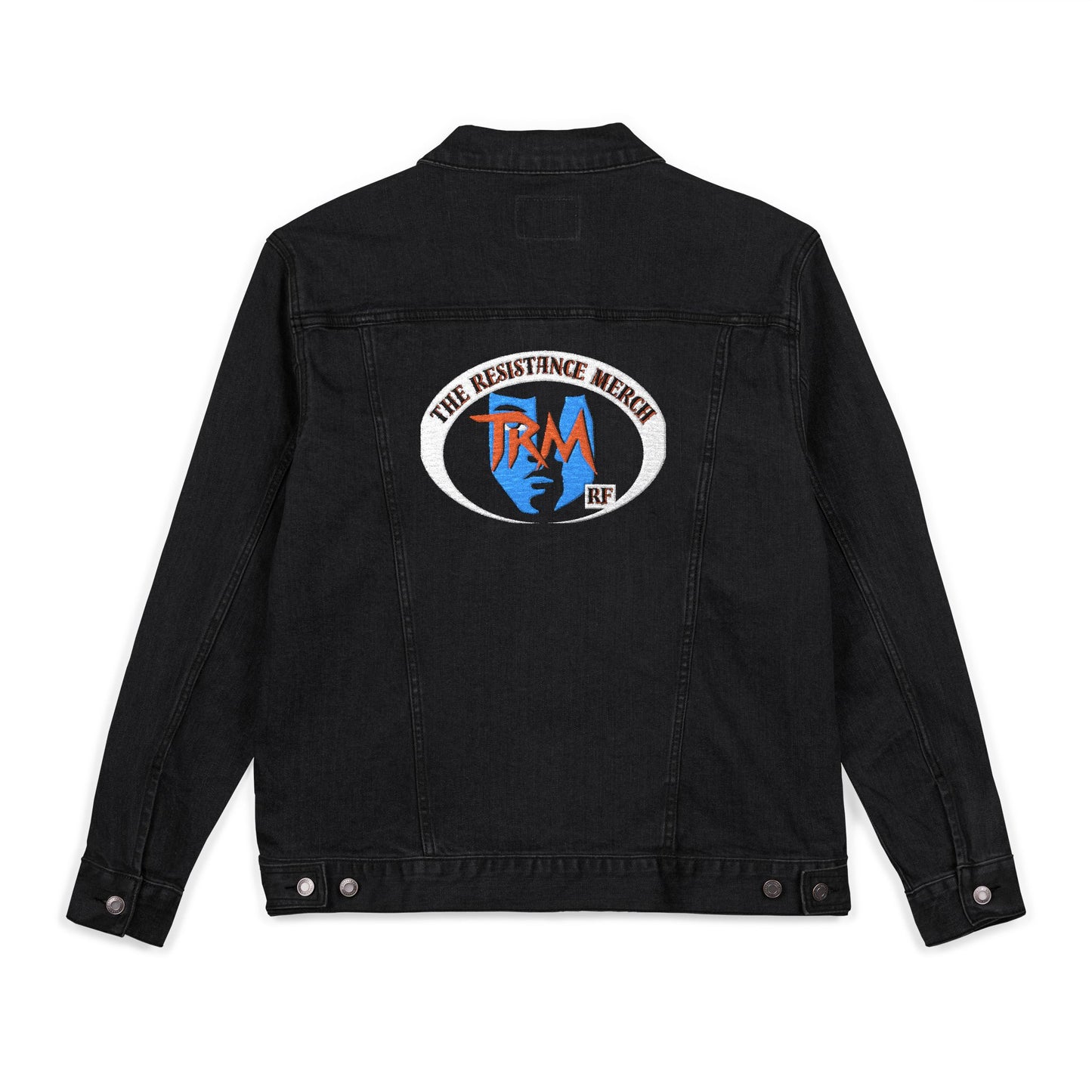 Embroidery Denim Jacket, The Resistance Merch, Gladiator of the Republic