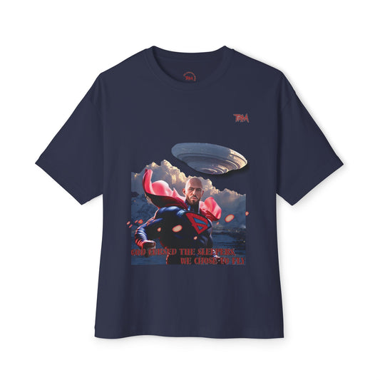 Superhero Boxy Tee, Unisex Oversized T-Shirt, Graphic Tee, Comic Lover Gift, Casual Wear, Fun Tee for Every Day