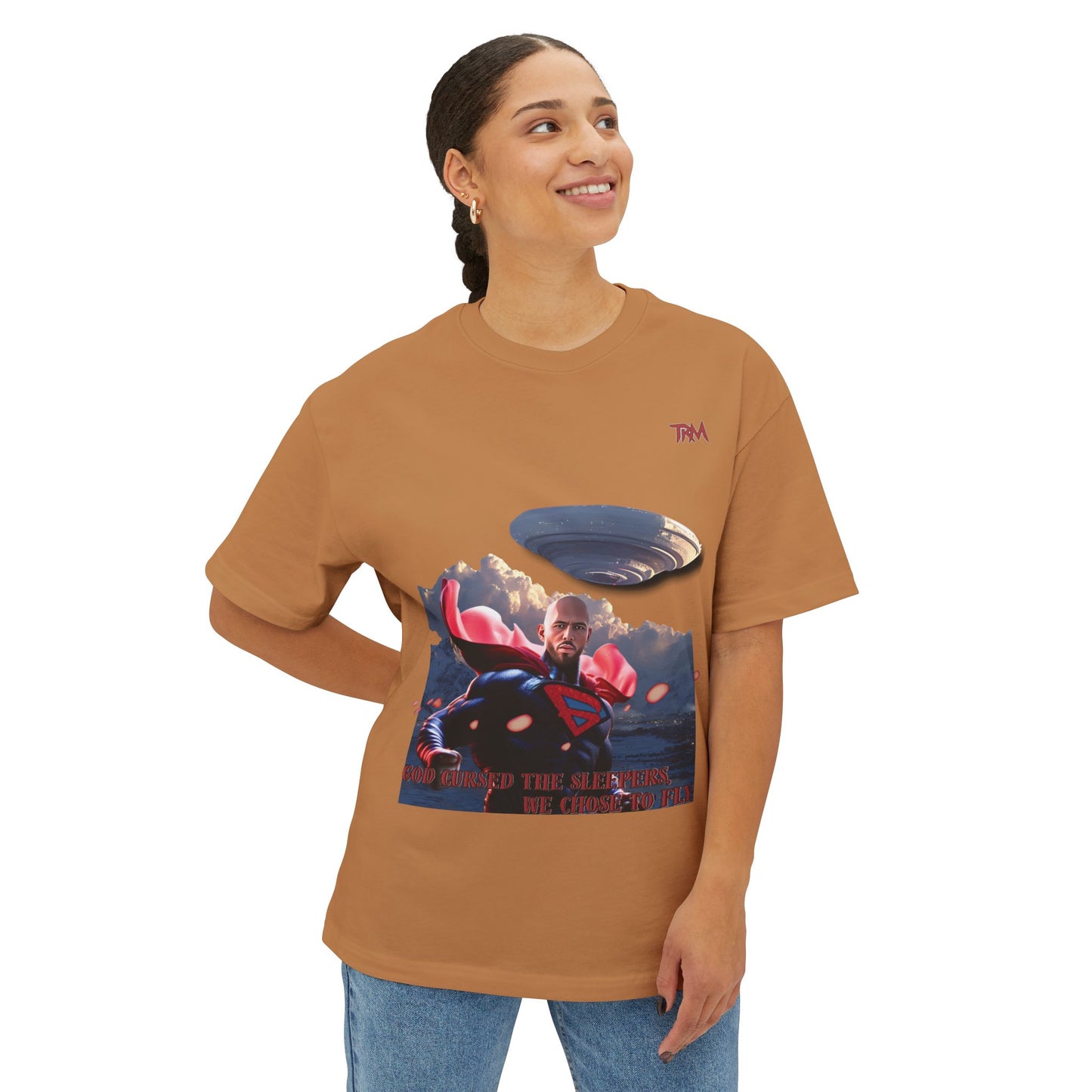 Superhero Boxy Tee, Unisex Oversized T-Shirt, Graphic Tee, Comic Lover Gift, Casual Wear, Fun Tee for Every Day