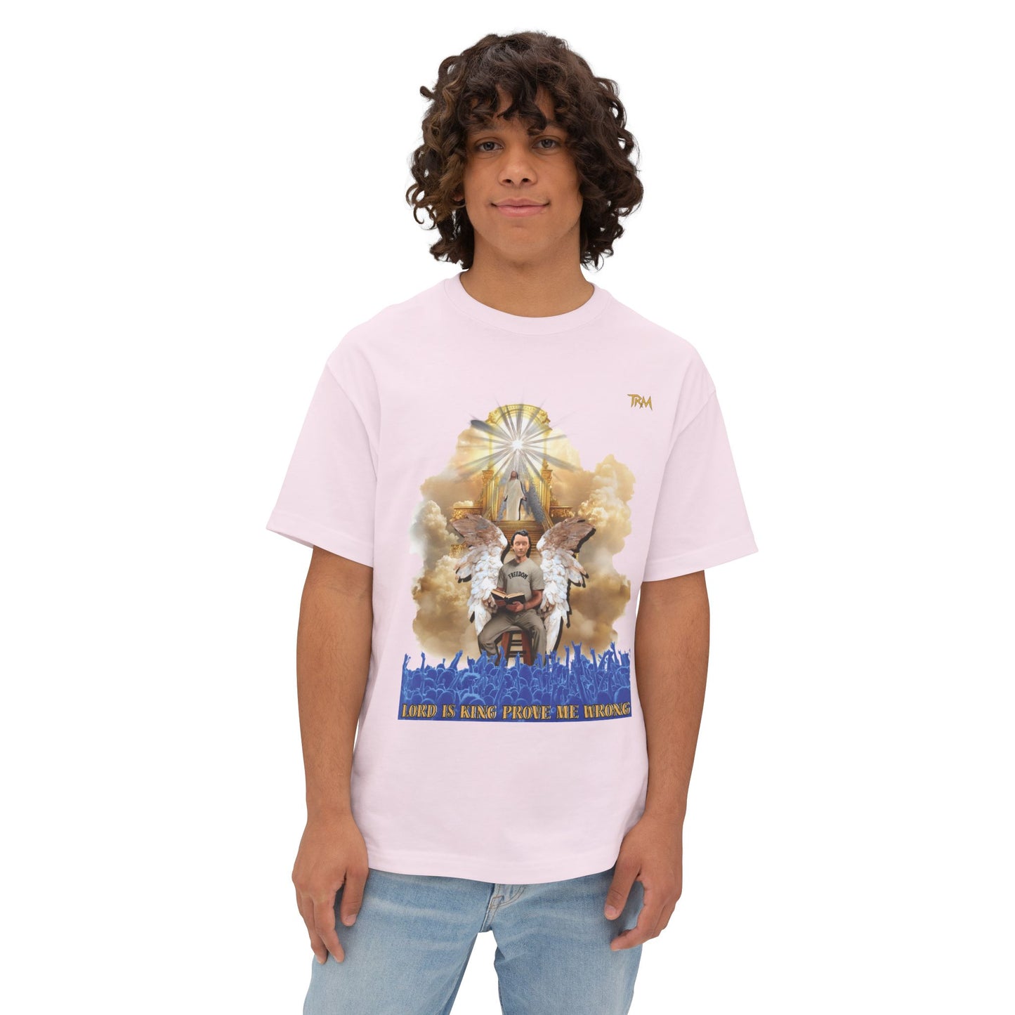 Spiritual Graphic Tee, Oversized T-Shirt, Inspirational Boxy Top, Unique Faith Shirt, Casual Everyday Tee