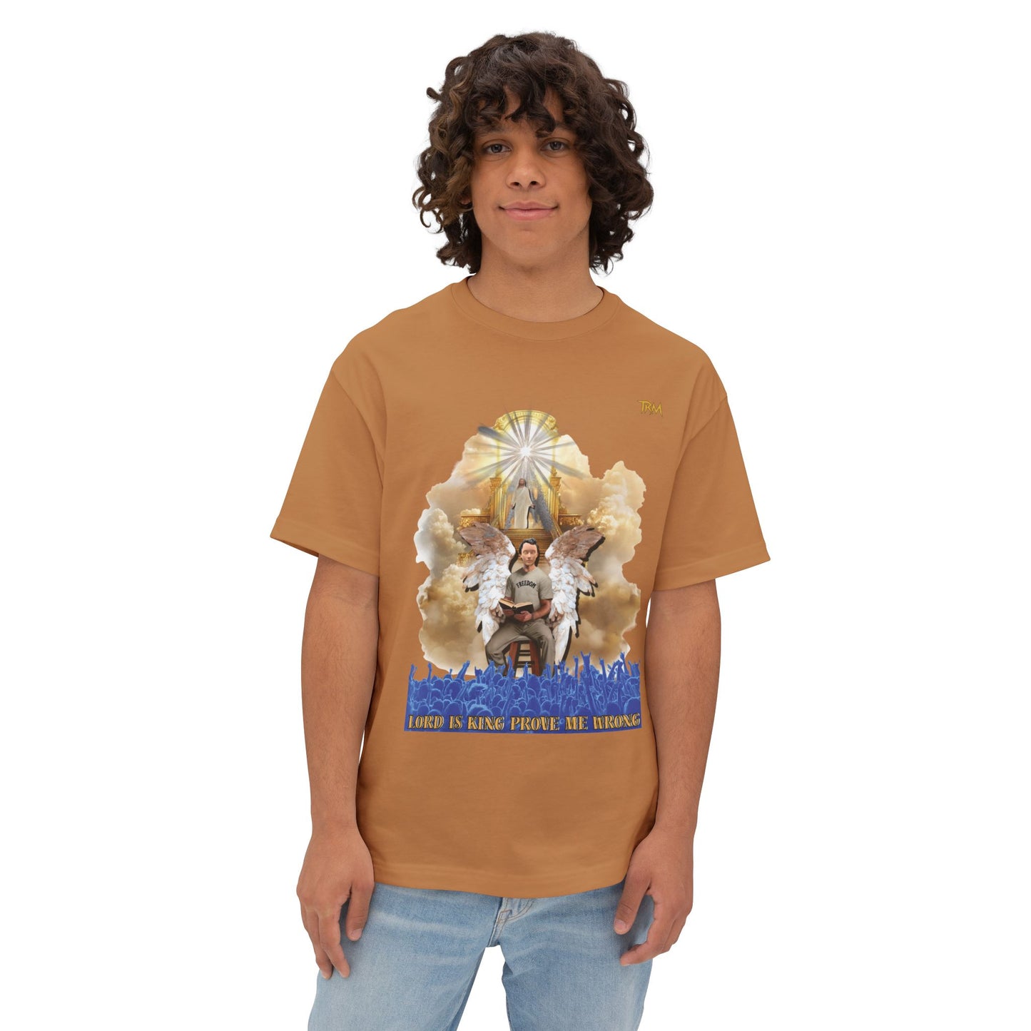Spiritual Graphic Tee, Oversized T-Shirt, Inspirational Boxy Top, Unique Faith Shirt, Casual Everyday Tee