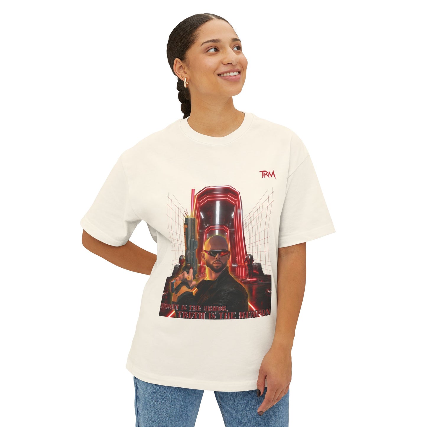 Retro Graphic Unisex Boxy Tee, Casual Streetwear, Music Lover Gift, Vintage Style Shirt, Oversized Graphic Tee, Unique Artwear