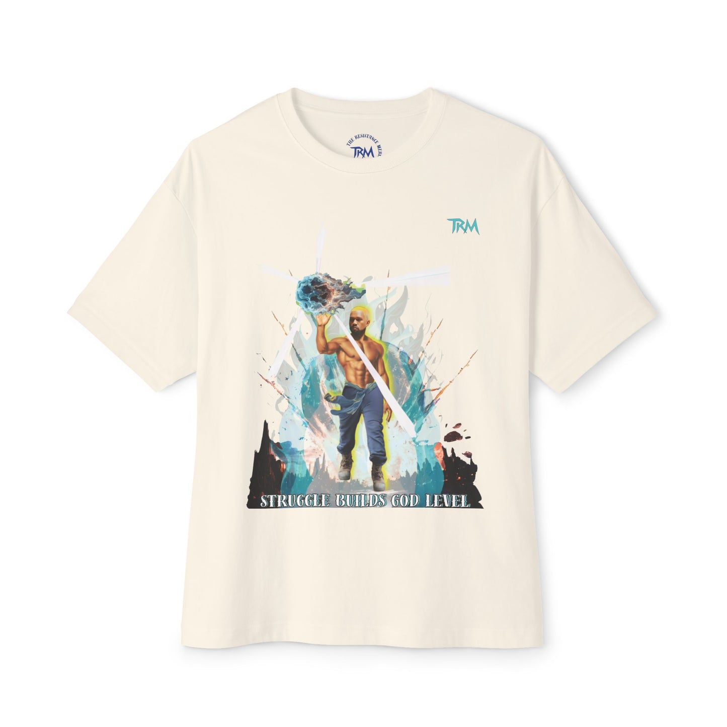 Artistic Oversized Boxy Tee, Graphic Tee, Unisex T-Shirt, Casual Wear, Streetwear, Everyday Comfort