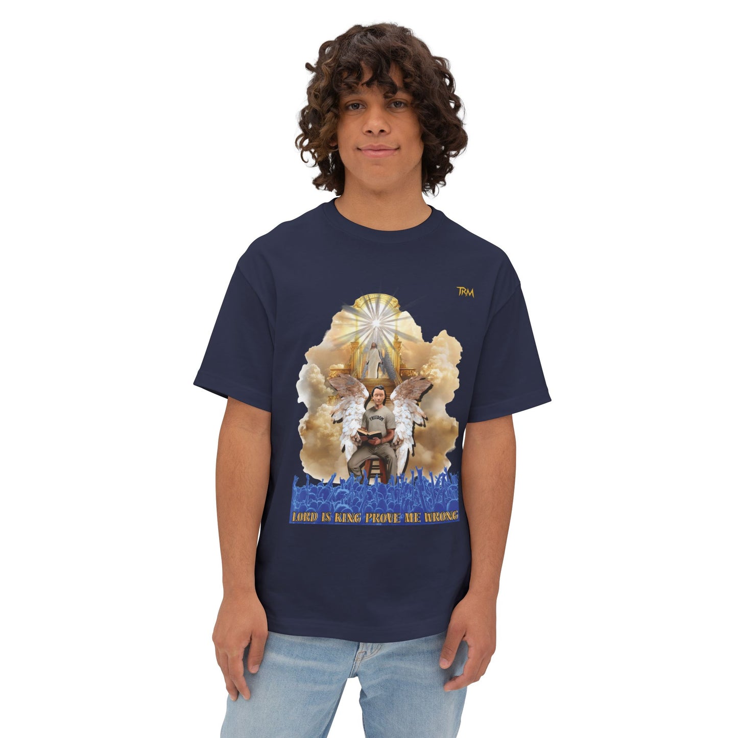 Spiritual Graphic Tee, Oversized T-Shirt, Inspirational Boxy Top, Unique Faith Shirt, Casual Everyday Tee