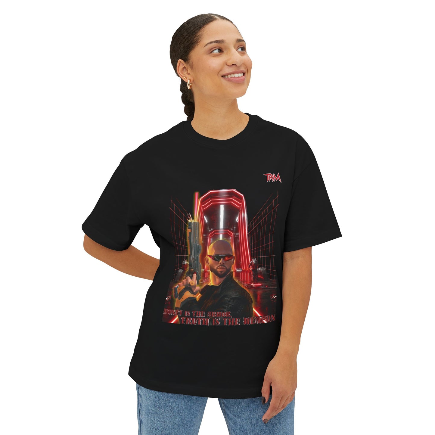 Retro Graphic Unisex Boxy Tee, Casual Streetwear, Music Lover Gift, Vintage Style Shirt, Oversized Graphic Tee, Unique Artwear