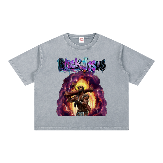 Black Jesus - Boxy Cotton T-Shirt