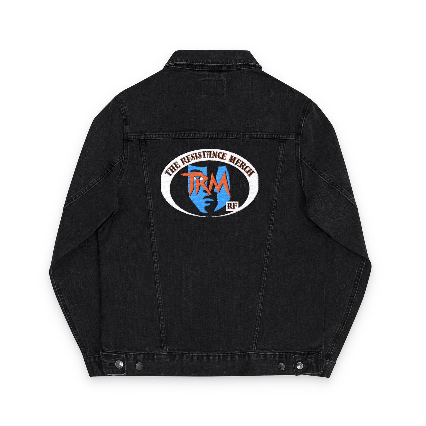 Embroidery Denim Jacket, The Resistance Merch, Gladiator of the Republic