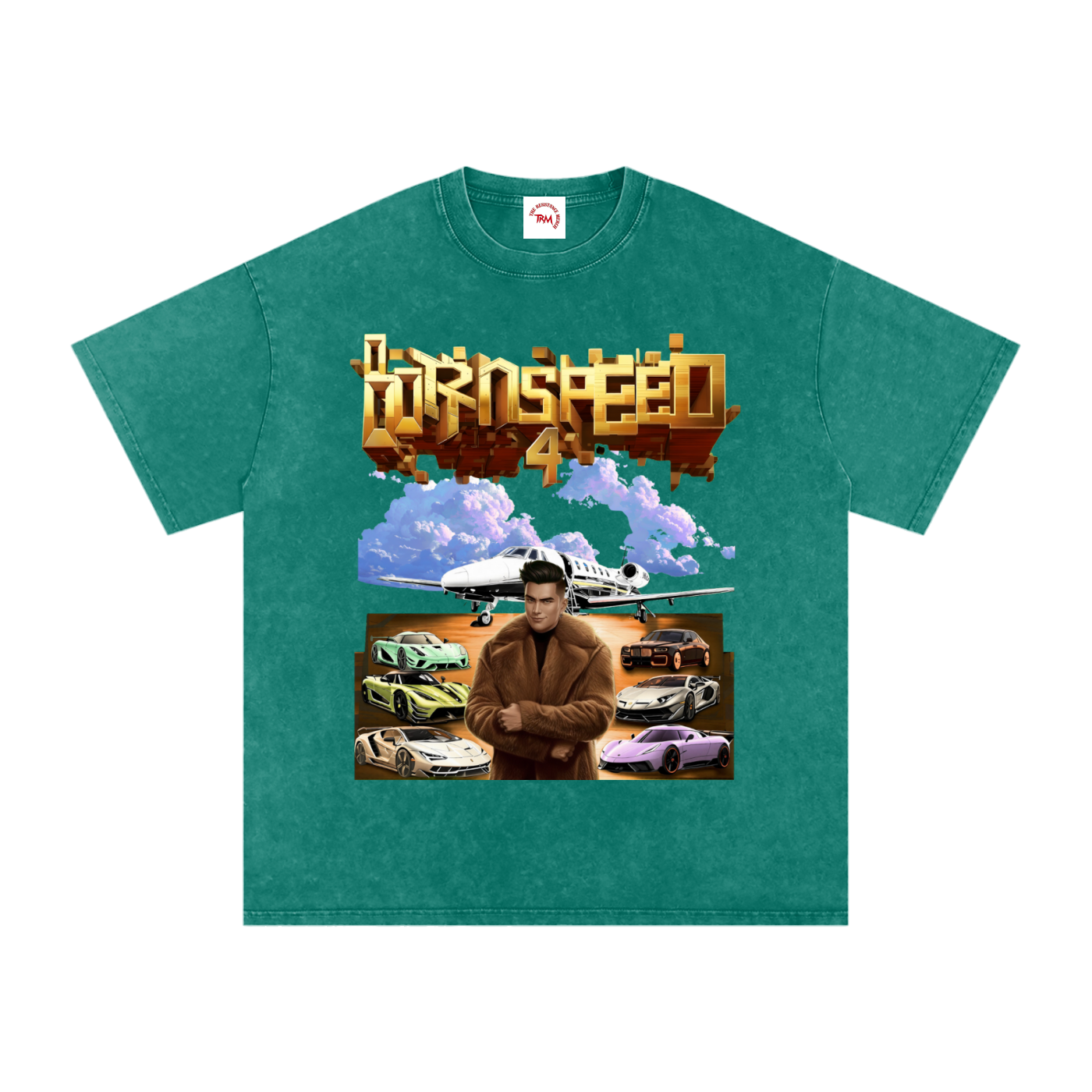 BORN 4 SPEED - Oversized Cotton T-Shirt