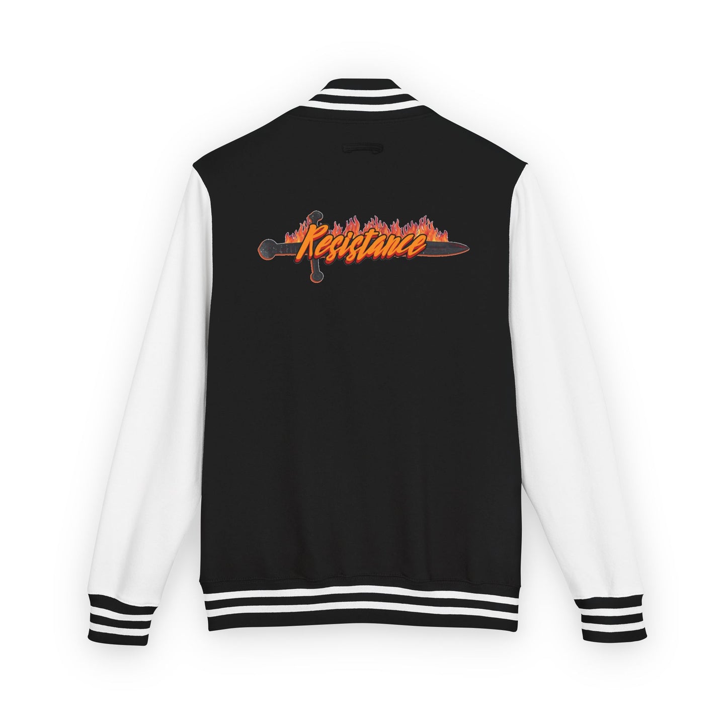 Letterman Jacket — 'Resistance' Sword Graphic Varsity Jacket
