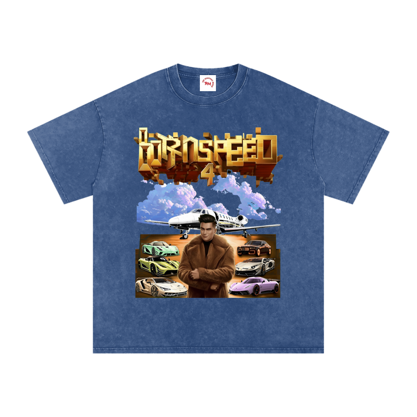 BORN 4 SPEED - Oversized Cotton T-Shirt