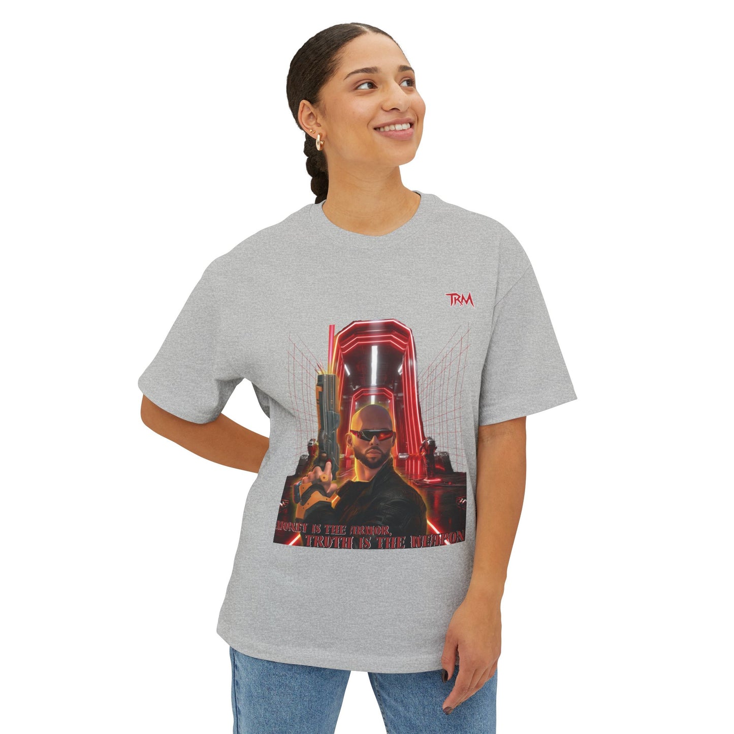 Retro Graphic Unisex Boxy Tee, Casual Streetwear, Music Lover Gift, Vintage Style Shirt, Oversized Graphic Tee, Unique Artwear