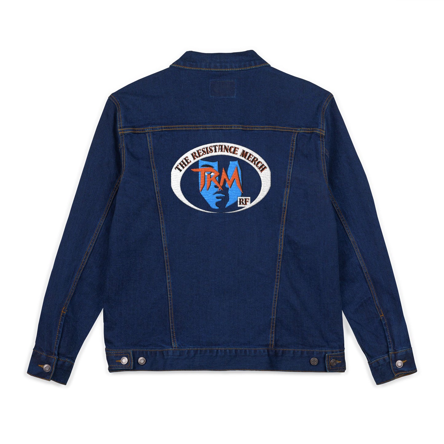 Embroidery Denim Jacket, The Resistance Merch, Gladiator of the Republic