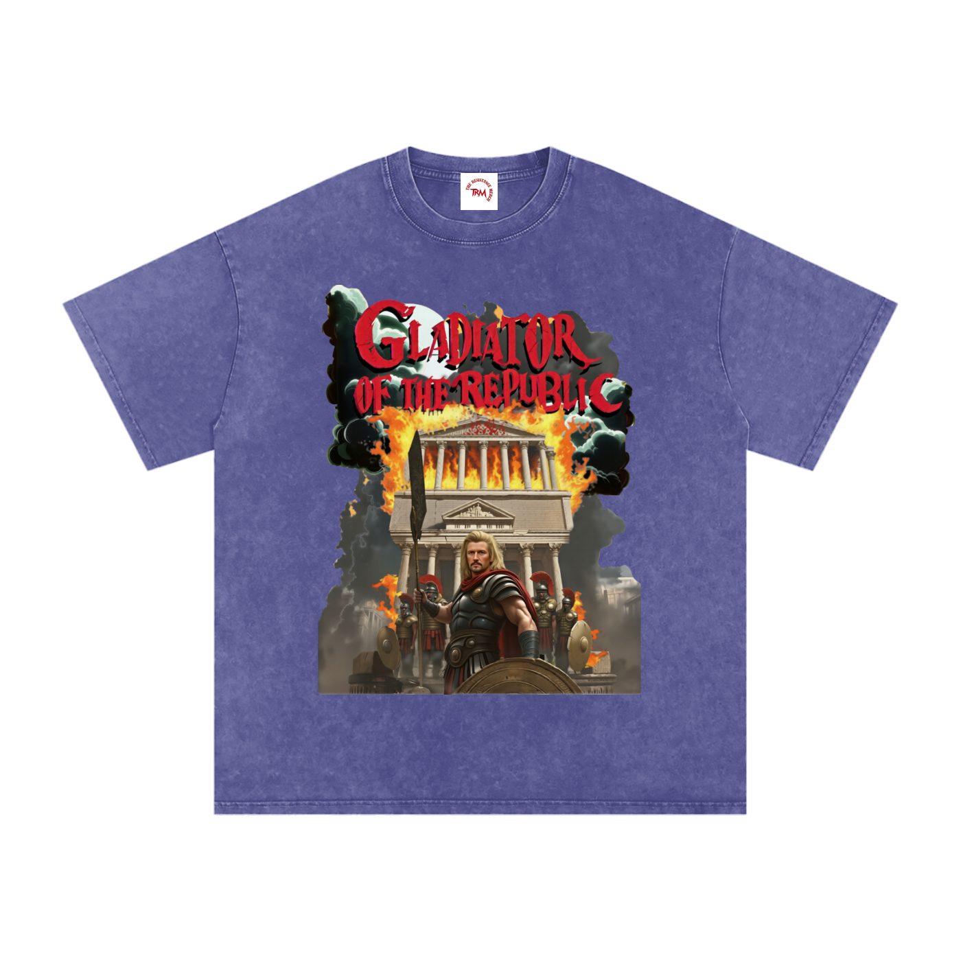 Gladiator of the Republic - Washed Oversized Cotton T-Shirt