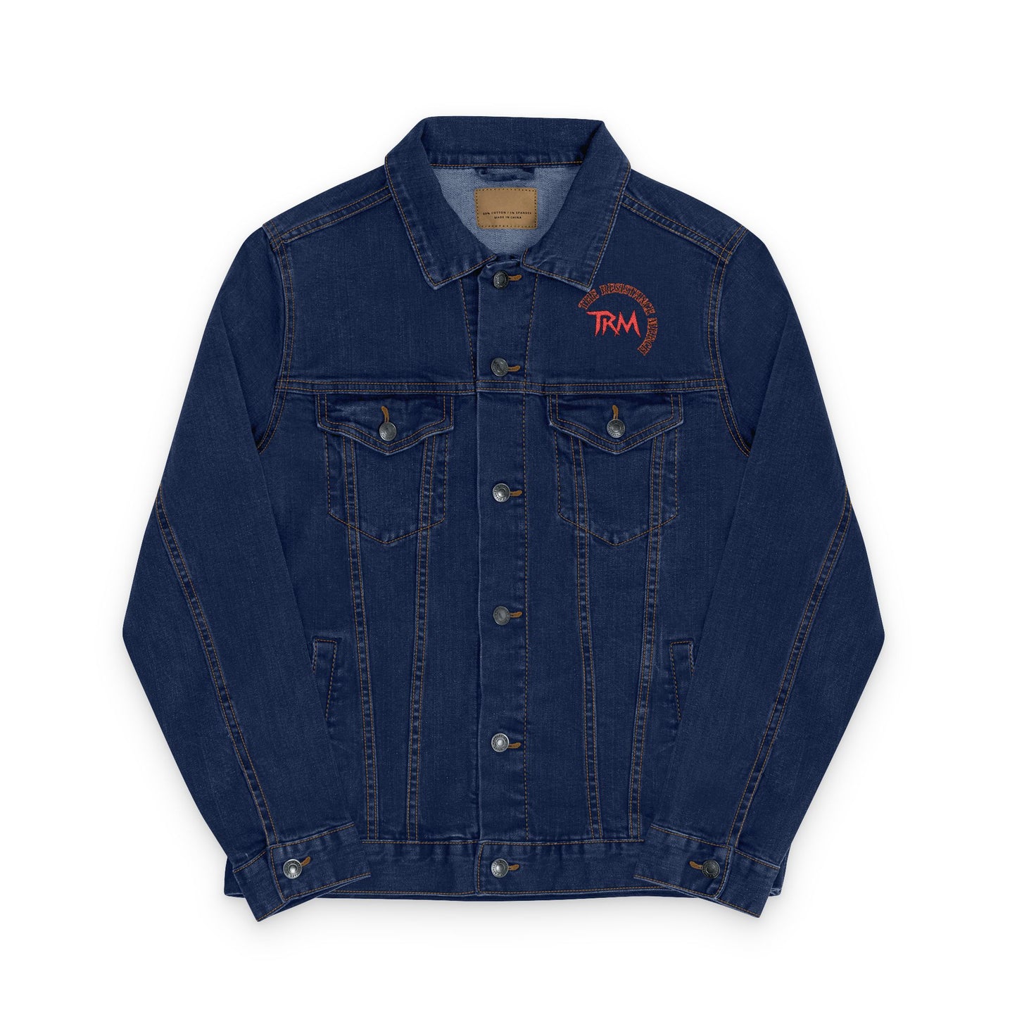 Embroidery Denim Jacket, The Resistance Merch, Gladiator of the Republic