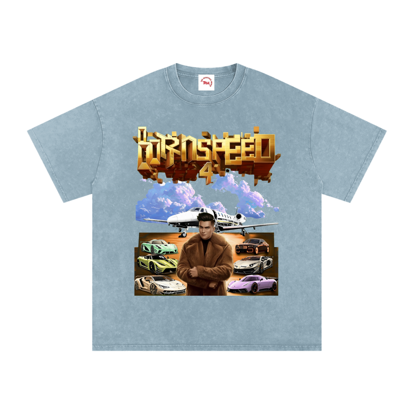 BORN 4 SPEED - Oversized Cotton T-Shirt