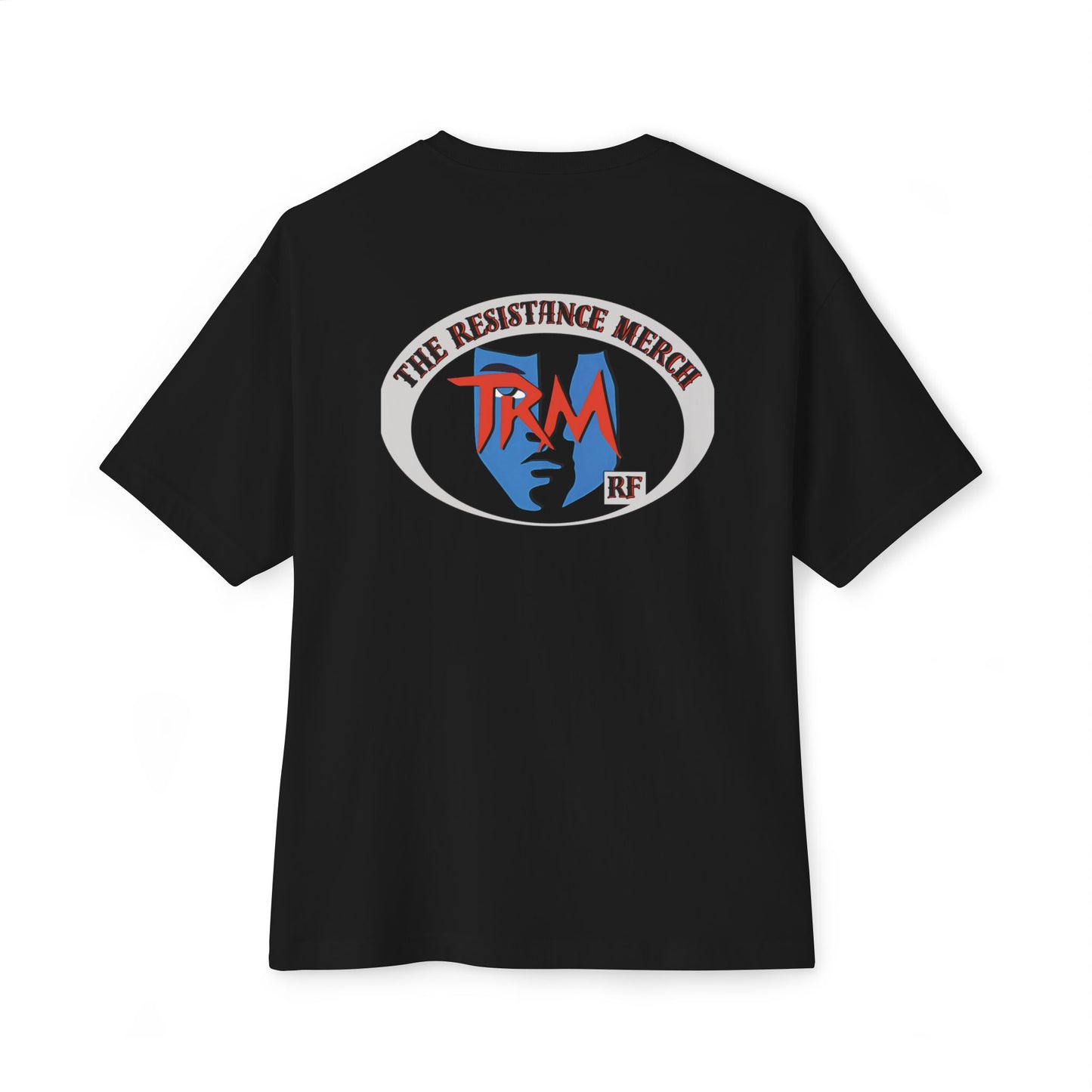 Unisex Oversized Boxy Tee  Streetwear The Resistance Full Patch