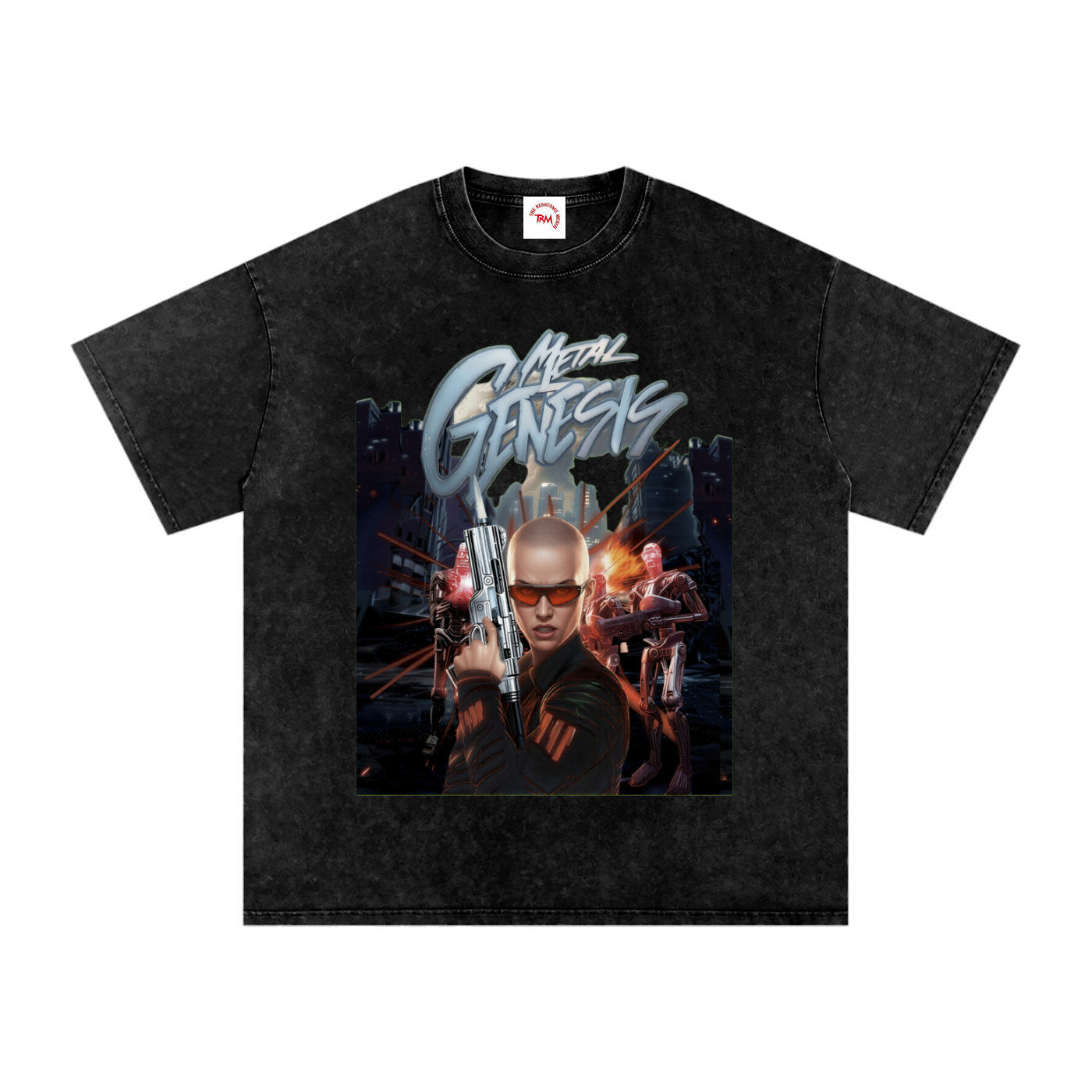 Metal Genesis - Oversized Cotton T-Shirt
