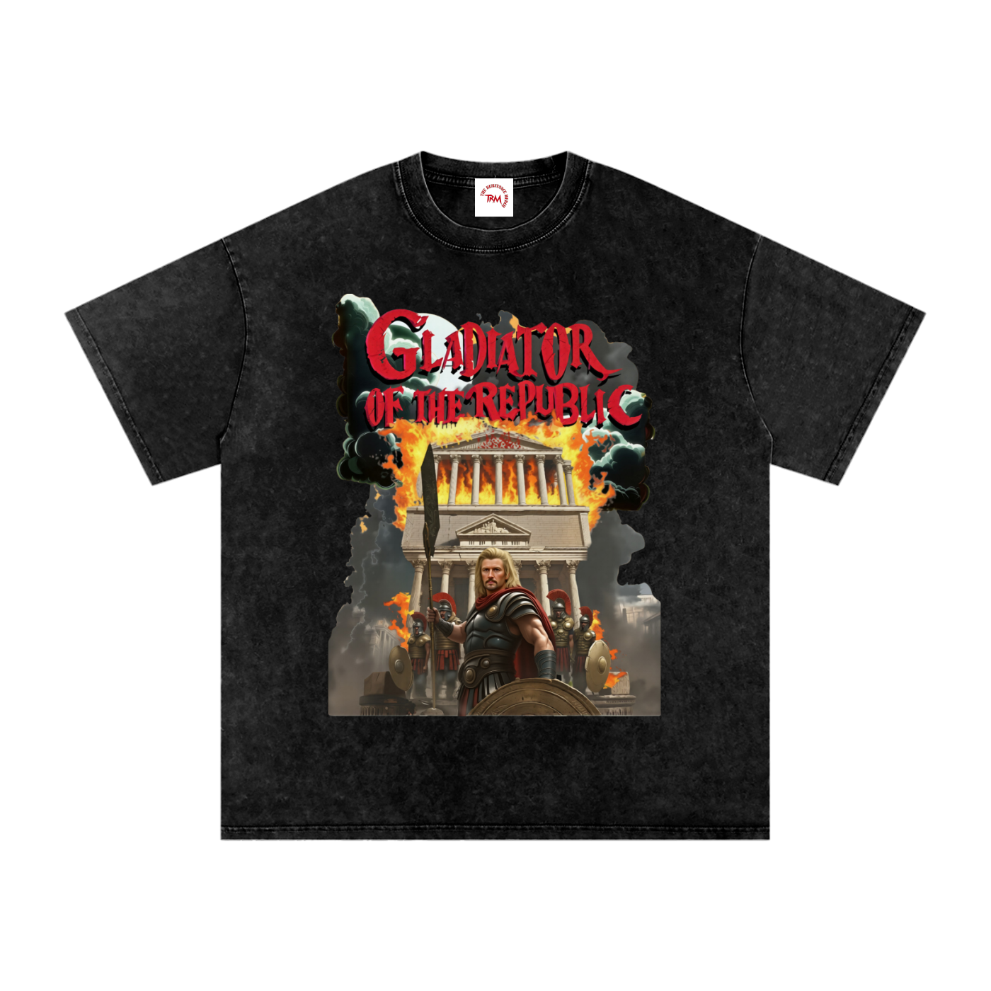 Gladiator of the Republic - Washed Oversized Cotton T-Shirt