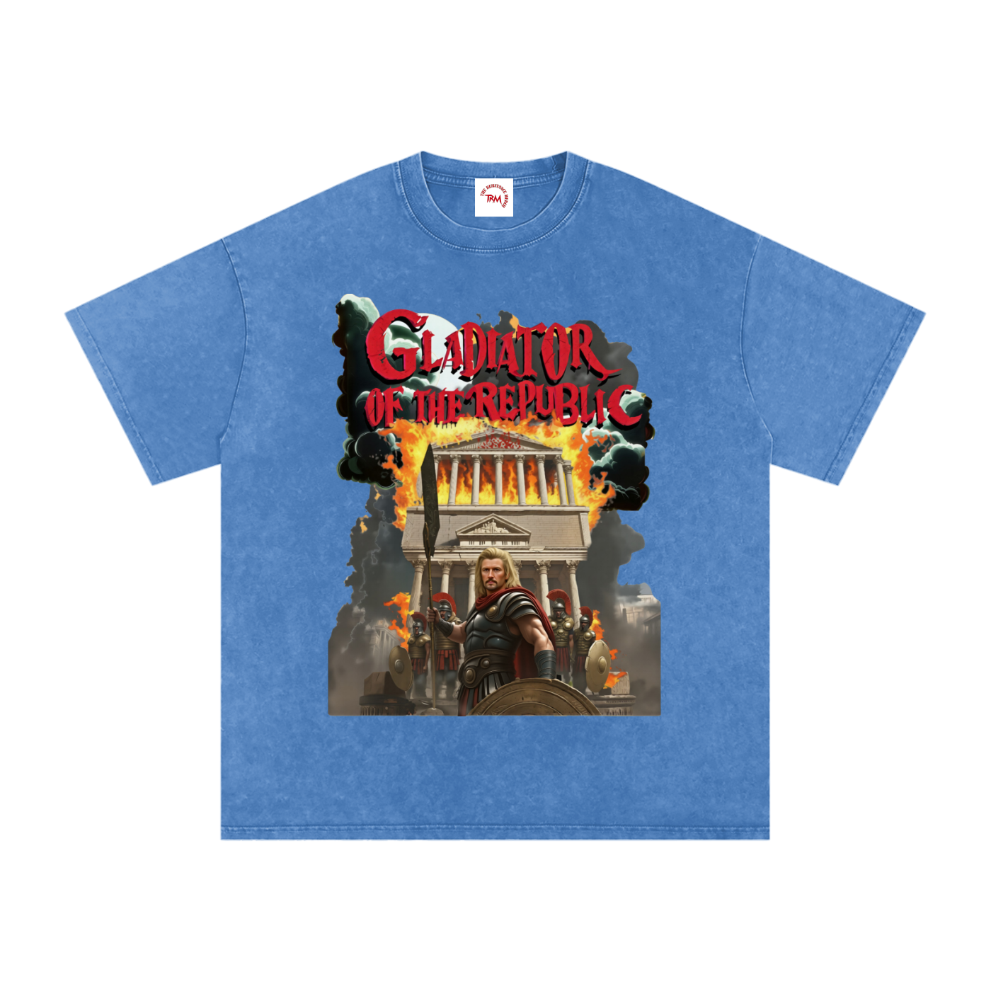 Gladiator of the Republic - Washed Oversized Cotton T-Shirt