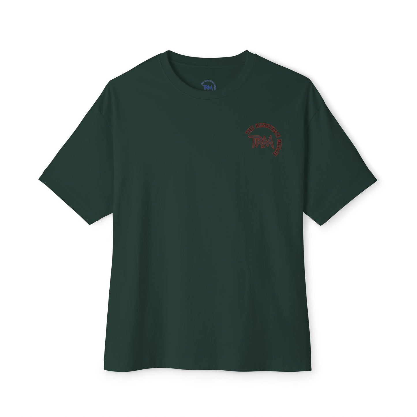 Unisex Oversized Boxy Tee  Streetwear The Resistance Full Patch