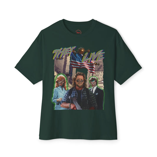 Graphic T-shirt, They Live, Alex Jones, Broadcast Rebellion - 100% Cotton - Limited Edition