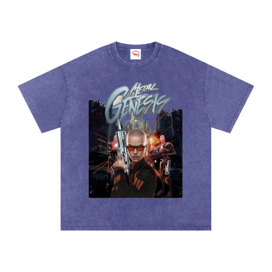 Metal Genesis - Oversized Cotton T-Shirt