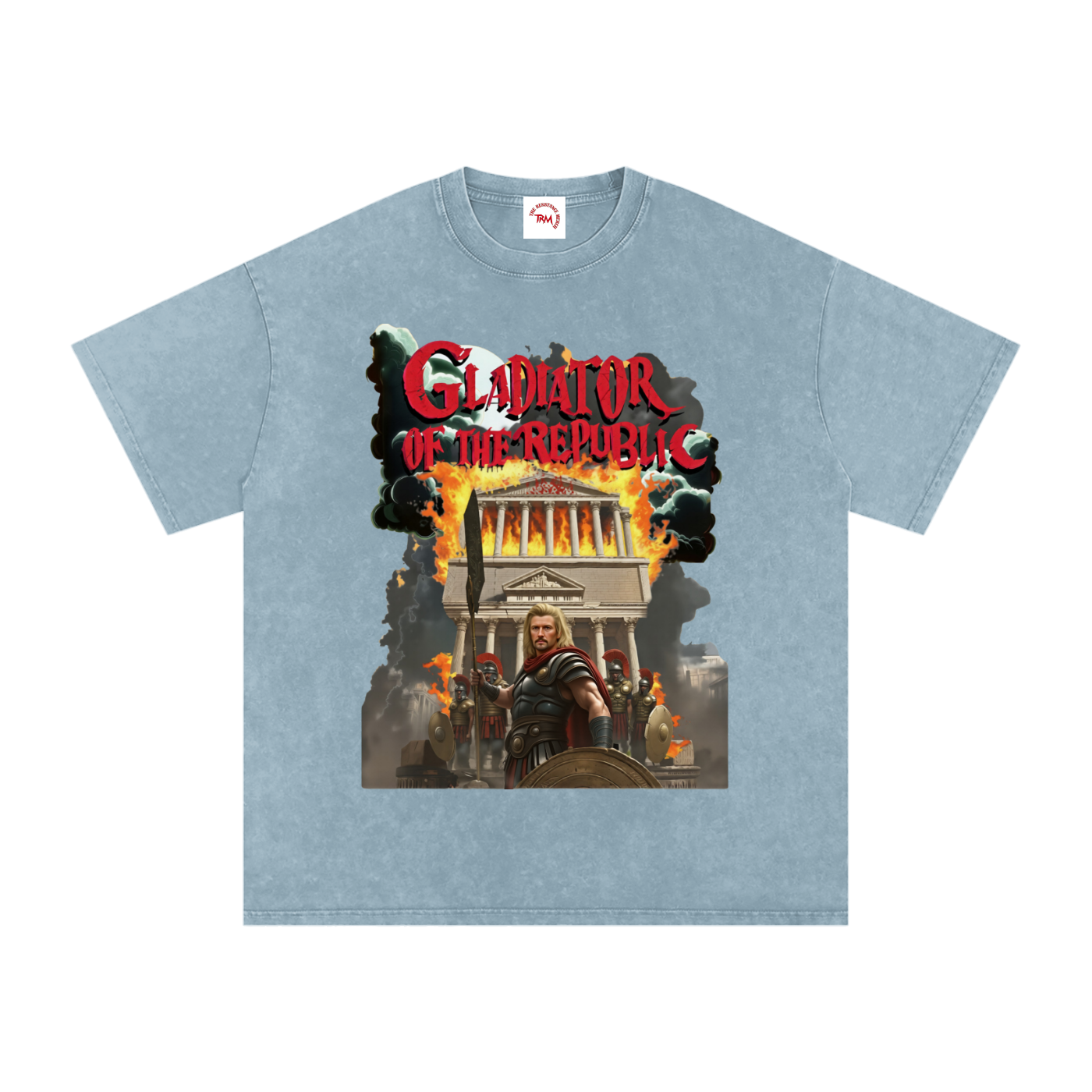 Gladiator of the Republic - Washed Oversized Cotton T-Shirt