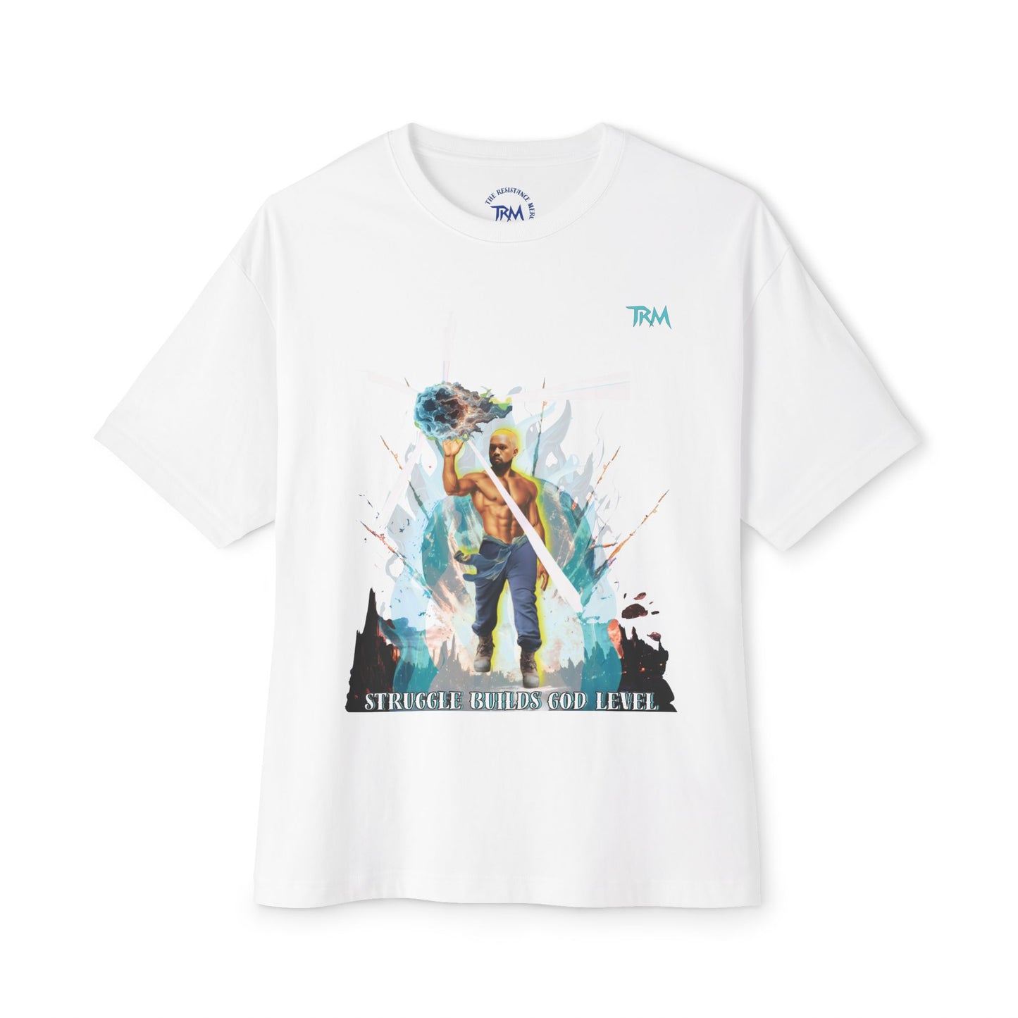 Artistic Oversized Boxy Tee, Graphic Tee, Unisex T-Shirt, Casual Wear, Streetwear, Everyday Comfort