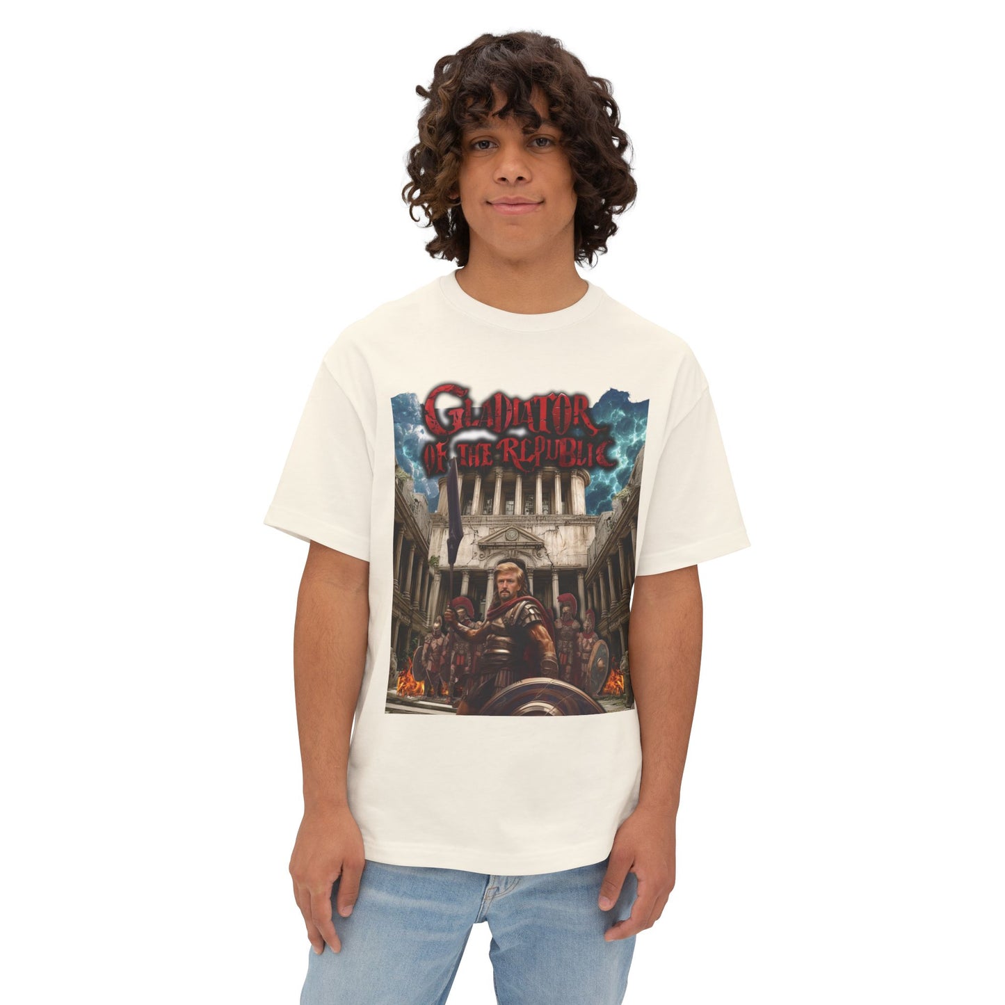 Graphic Oversized T-Shirt - Gladiator of the Republic - Darius Trump - 100% Cotton - Limited Edition
