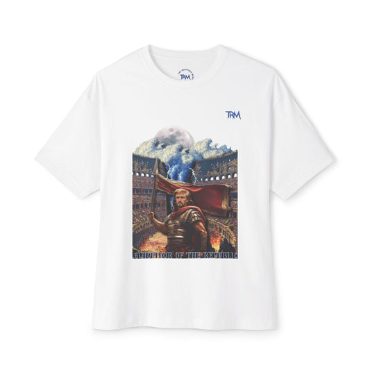 Epic Gladiator Oversized Tee, Vintage Graphic T-Shirt, Unisex Casual Wear, Gift for Movie Lovers, Cozy Festival Outfit, Statement Apparel