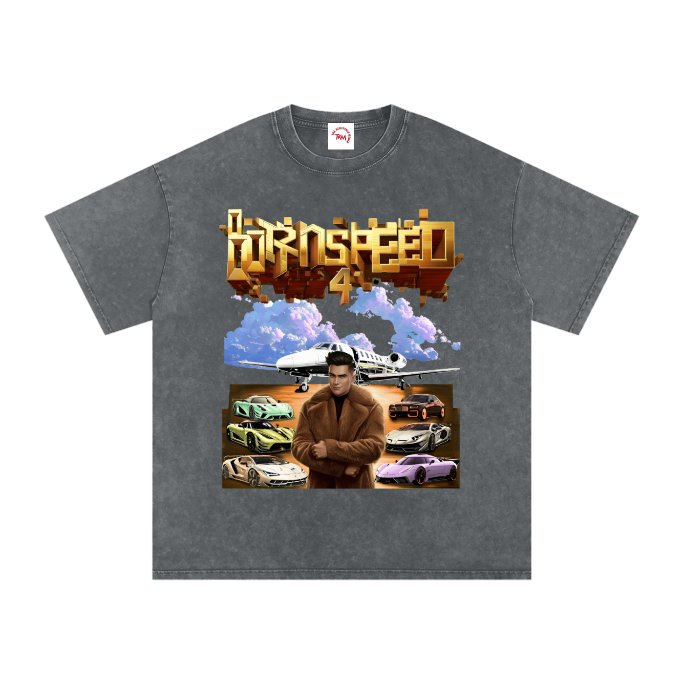 BORN 4 SPEED - Oversized Cotton T-Shirt