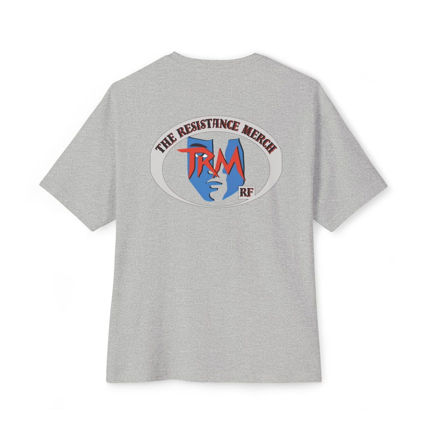 Unisex Oversized Boxy Tee  Streetwear The Resistance Full Patch