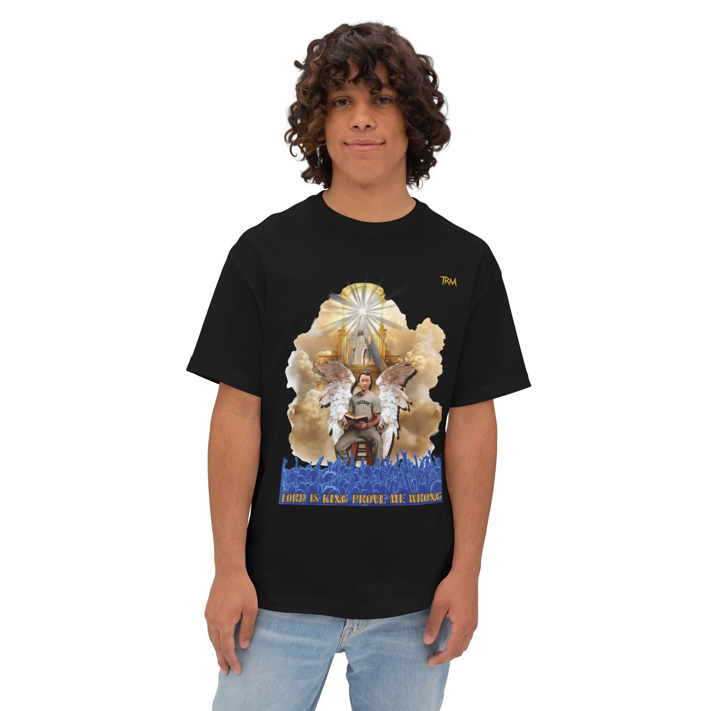 Spiritual Graphic Tee, Oversized T-Shirt, Inspirational Boxy Top, Unique Faith Shirt, Casual Everyday Tee