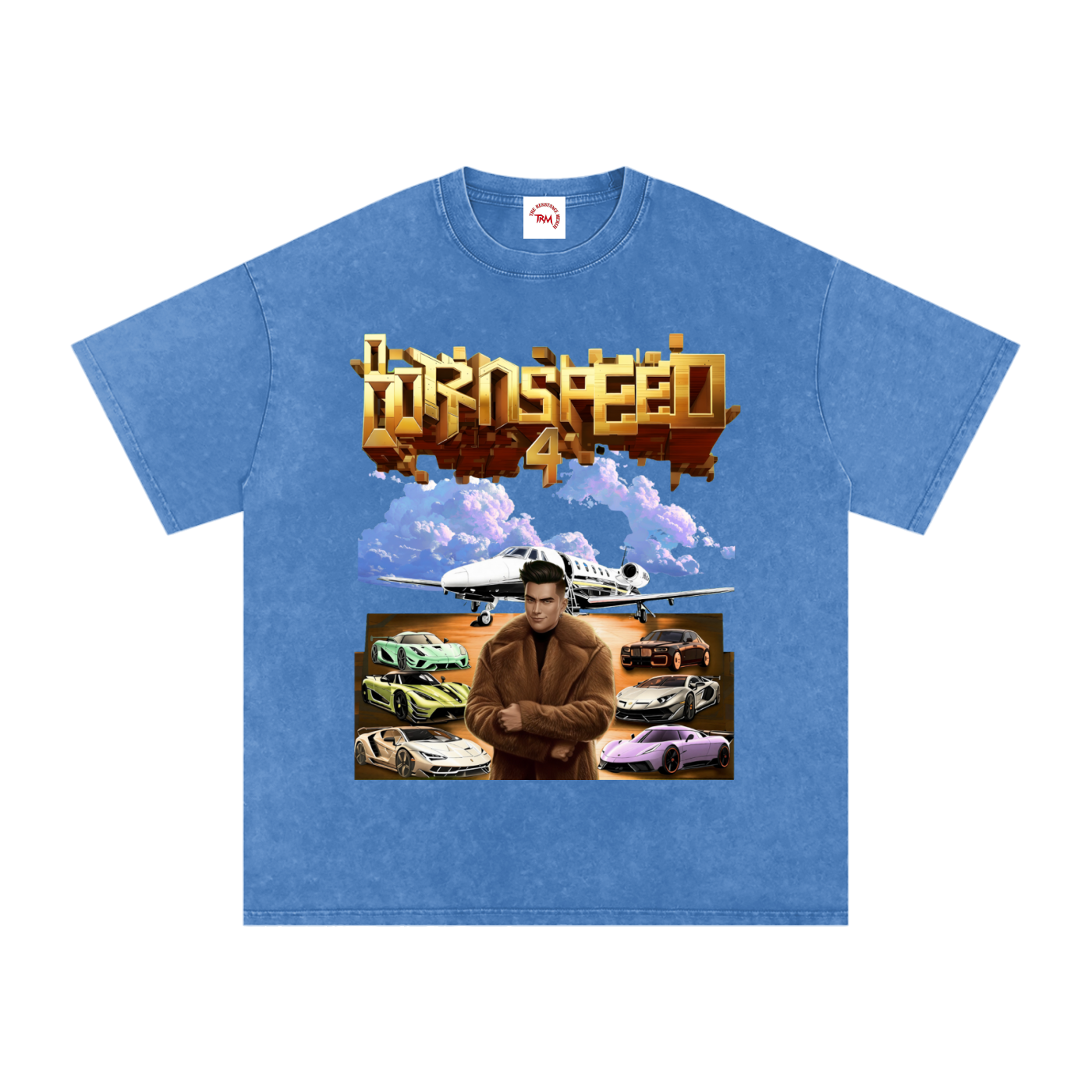 BORN 4 SPEED - Oversized Cotton T-Shirt