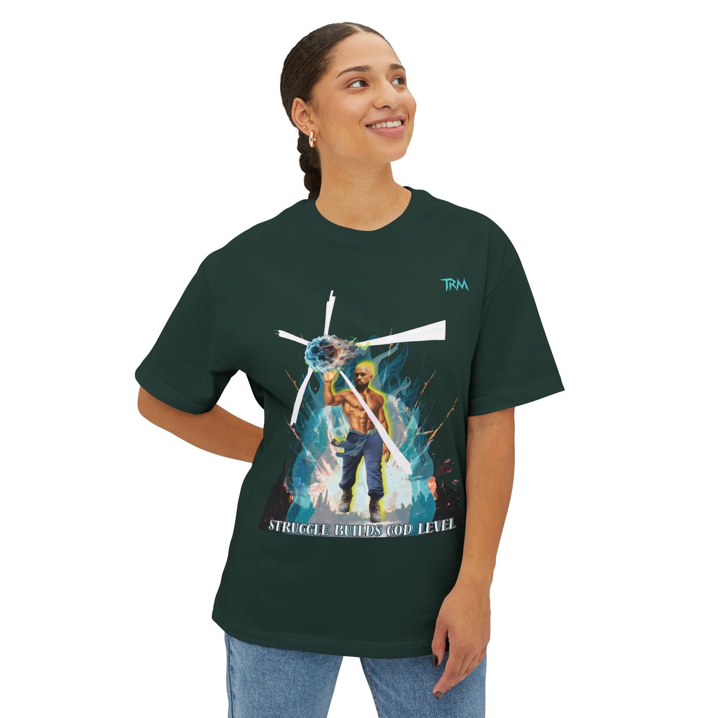 Artistic Oversized Boxy Tee, Graphic Tee, Unisex T-Shirt, Casual Wear, Streetwear, Everyday Comfort