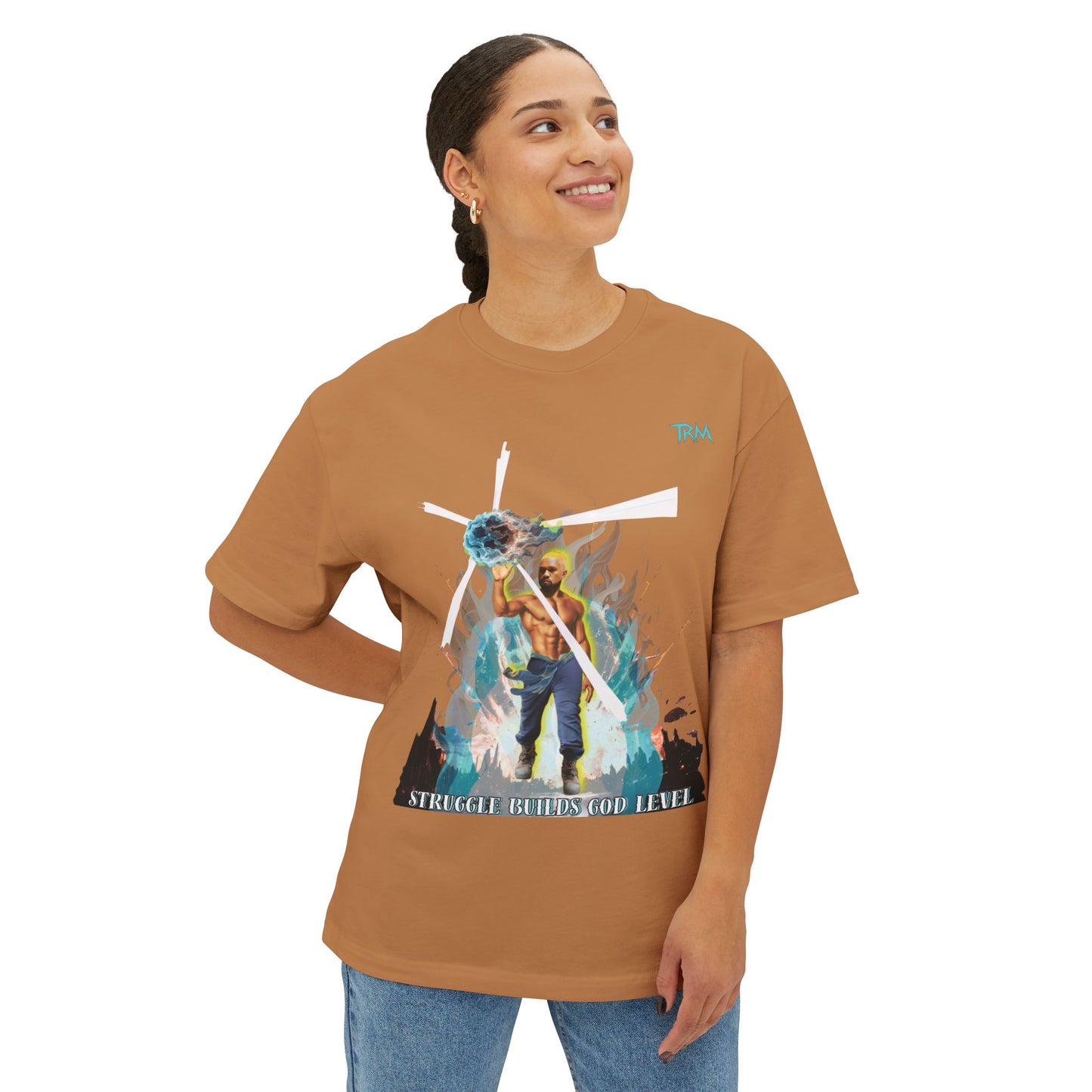 Artistic Oversized Boxy Tee, Graphic Tee, Unisex T-Shirt, Casual Wear, Streetwear, Everyday Comfort
