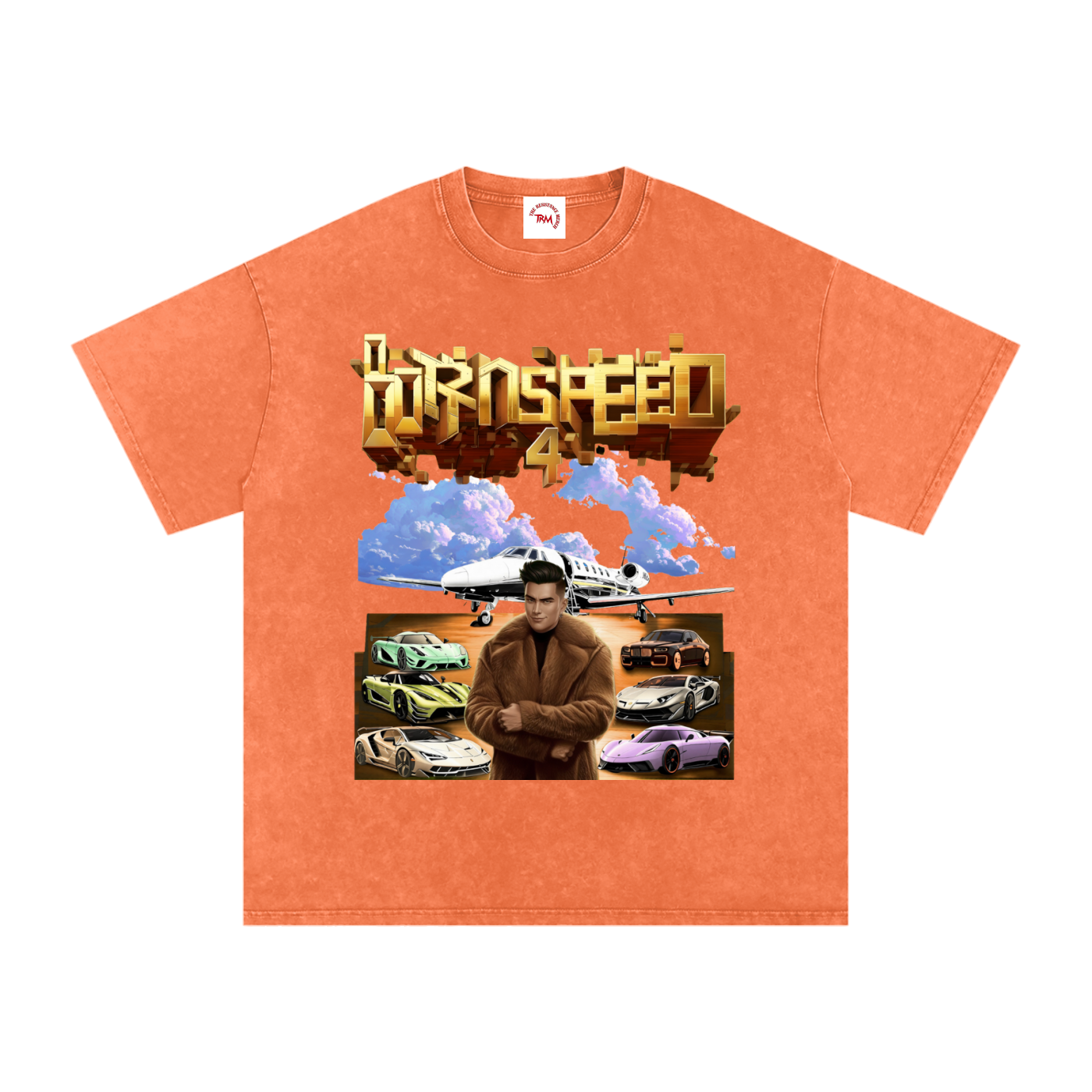 BORN 4 SPEED - Oversized Cotton T-Shirt