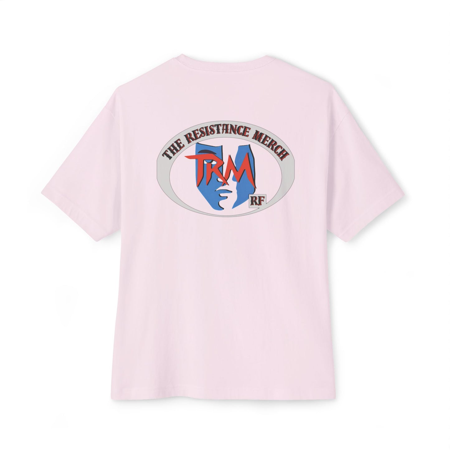 Unisex Oversized Boxy Tee  Streetwear The Resistance Full Patch