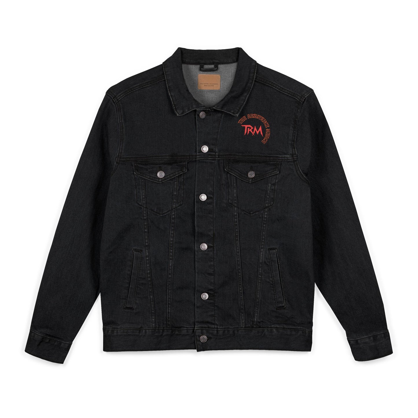 Embroidery Denim Jacket, The Resistance Merch, Gladiator of the Republic