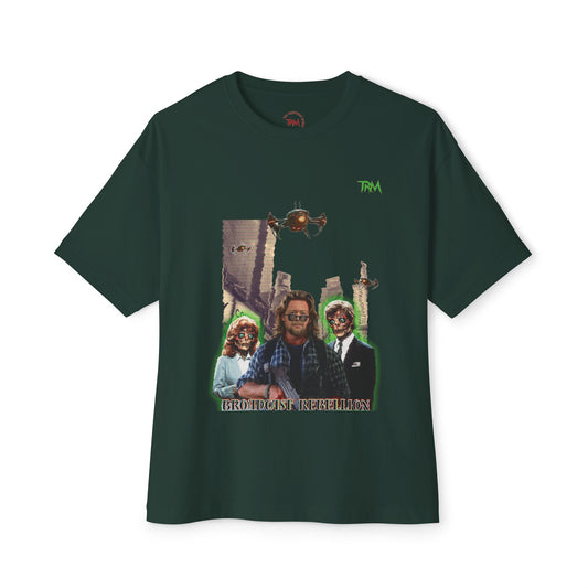 Retro Graphic Unisex Oversized Boxy Tee | Casual Streetwear, Gift for Trendsetters, Retro Vibe Tee, Summer Fashion, Unique Statement Shirt