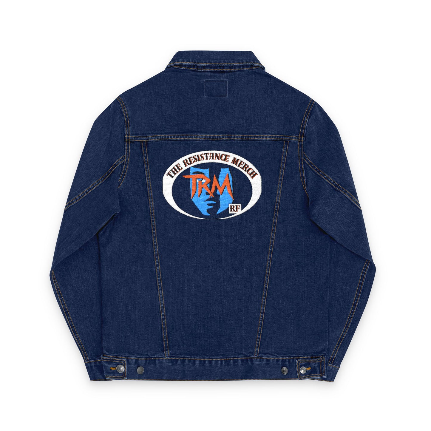 Embroidery Denim Jacket, The Resistance Merch, Gladiator of the Republic
