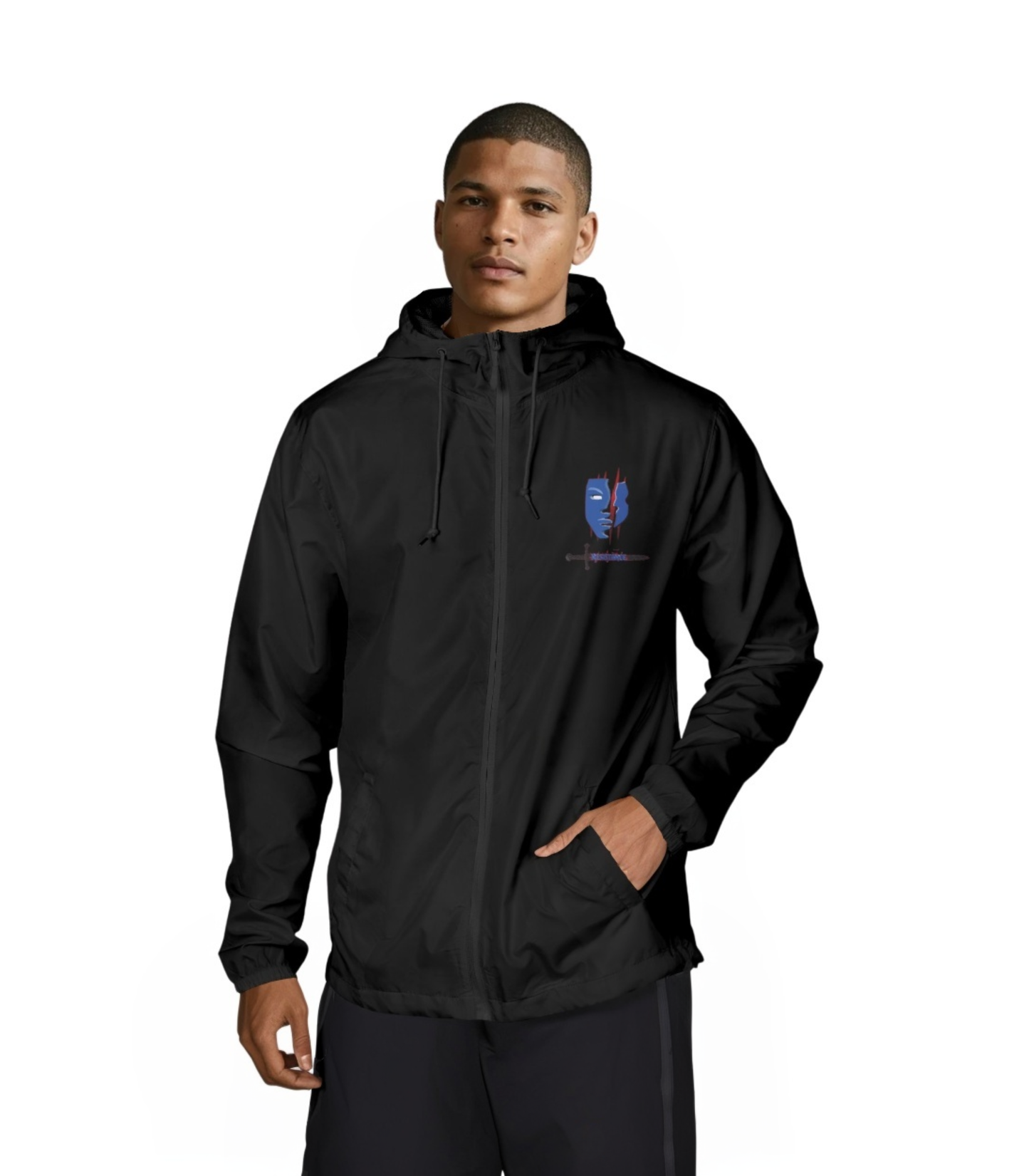 Graphic Windbreaker Jacket — The Resistance Merch