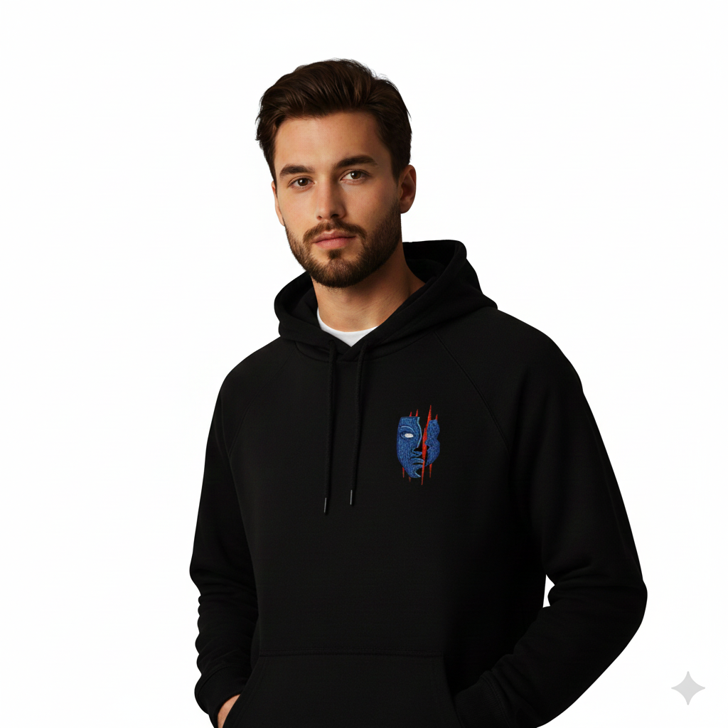 Embroidered  Hoodie - The Resistance Merch Logo - 100% organic cotton