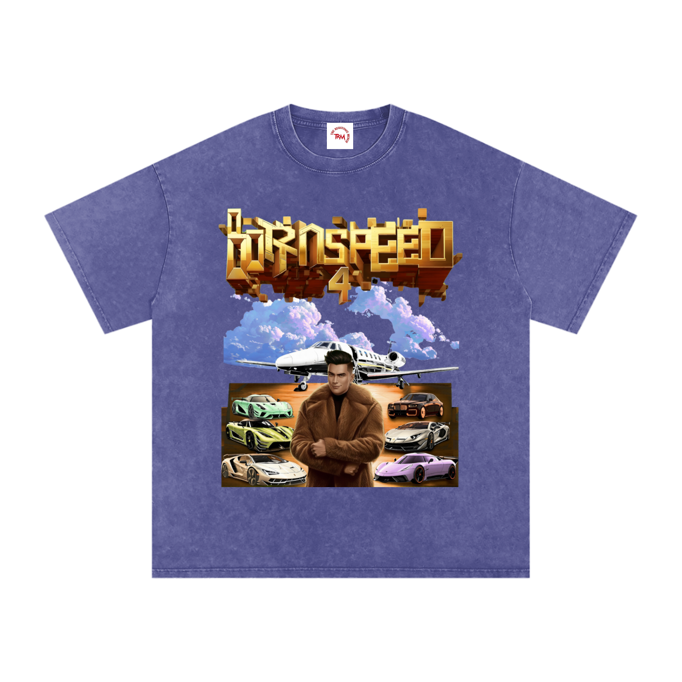 BORN 4 SPEED - Oversized Cotton T-Shirt